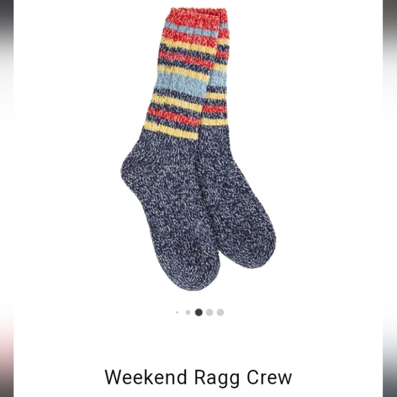 Worlds Softest Weekend Collection Ragg Crew Socks (Indigo Navy) 1-Pair/0S - Picture 1 of 2